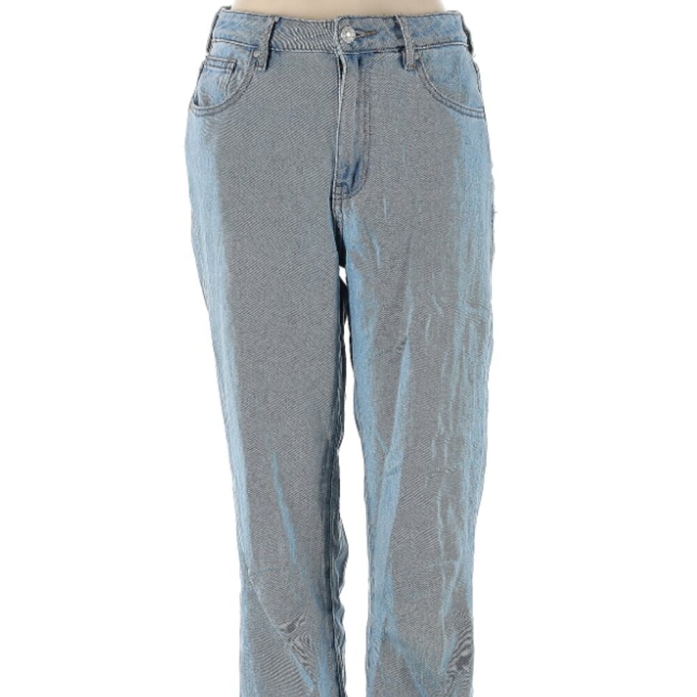 PacSun Light Blue Wash Mid-Rise 100% Cotton Boyfriend Demin Jeans 2/26